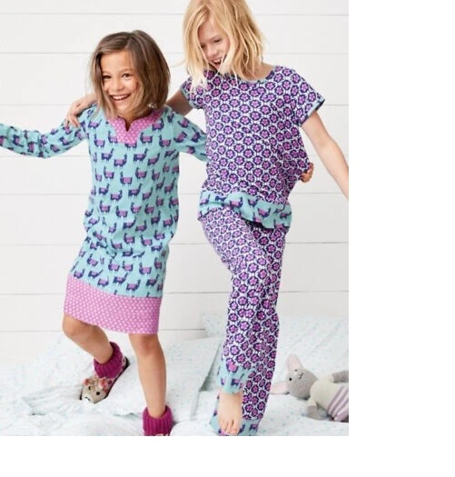 Garnet Hill Holiay пижама PJ Disney Llama сна платье подарок вечеринки девочка 🌈, - Изображение 3 из 4