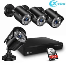 XVIM 8CH 1080P Security Camera System Home Security DVR  1TB Hard Drive IR Night