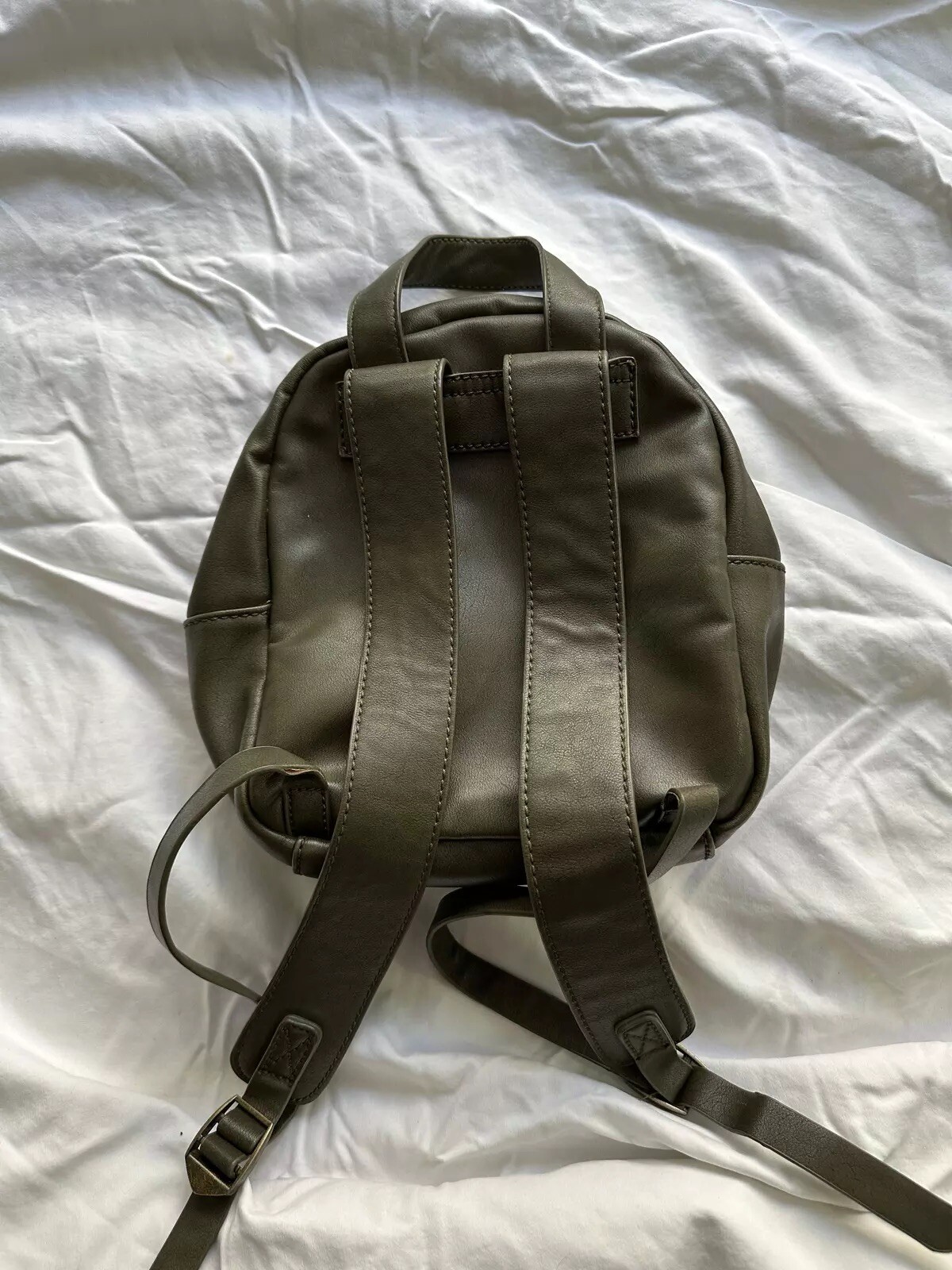 Universal Thread Olive Mini Backpack Leather - image 2