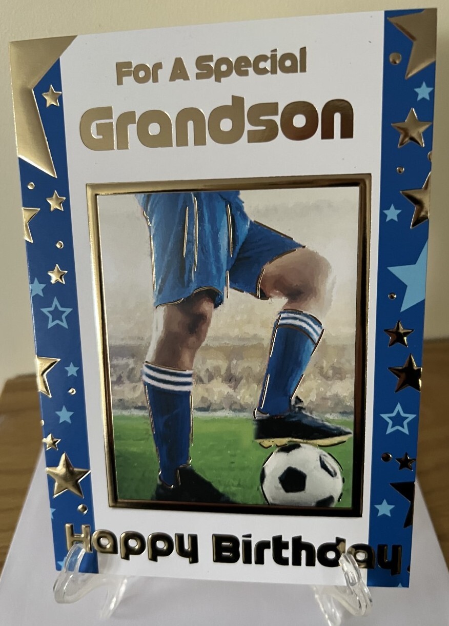 For A Special Grandson Happy Birthday Card Female 5.2"" x 7.5""