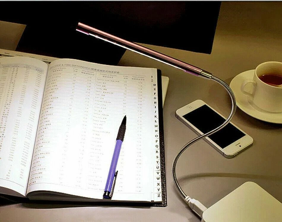 LED USB Night Light Keyboard Flexible Lamp PC 10 LED For Reading Notebook Laptop - Image 4 of 4