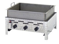 Gastrobräter Gasgrill mit 15cm tiefer Pfanne