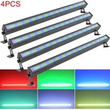 4PCS Waterproof Wall Washer Light 336 LED Stage Light Strobe Effect Beam Light