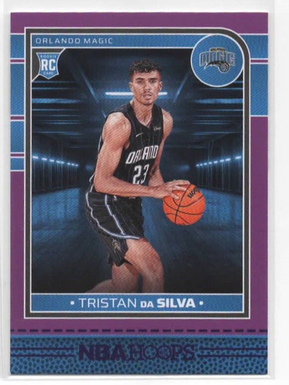 2024-25 NBA Hoops TRISTAN DA SILVA RC #248 PURPLE SP Orlando Magic Rookie