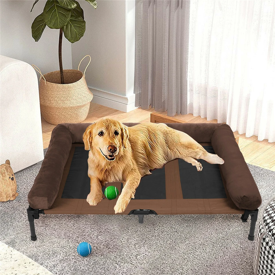 Cama elevada portátil para perros de refrigeración cuna para mascotas interior exterior XXX grande 220 lb Foto 3 de 4