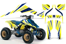 ATV Graphics kit Decal for Suzuki LT250R QuadRacer 85-92 INTERCEPT BLUE YELLOW