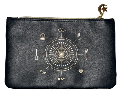 ipsy Makeup Bag You re Magic Glam Bag Black/Gold Moon Star Lips Heart Cosmetics