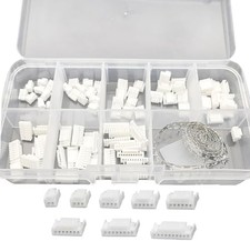 JST GH 1.25mm Connector Kit, 2/3/4/5/6/7/8/10 Pin 80 PCS Male Housing Plug Conne