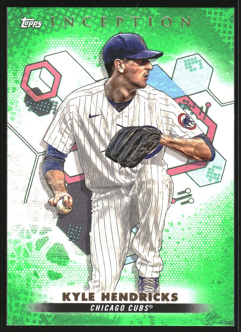 B7674- 2022 Topps Inception Green #25 Kyle Hendricks - NM-MT