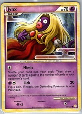 Jynx 69/123 Non Holo HeartGold SoulSilver - Pokemon Card - NM