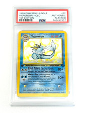 Pokémon Jungle Vaporeon 1st Edition Holo 12/64 PSA Authentic Altered