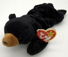 Ty Beanie Babies  Blackie  the Black Bear Plush Toy 1994