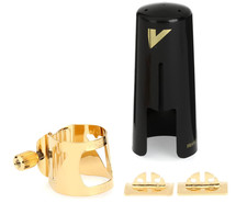 Vandoren Optimum Ligature  Plastic Cap for Alto Saxophone Gilded - LC07P 