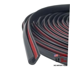 Car Door Edge Guards Self Adhesive Rubber U Channel Edge Trim 5 Feet Black