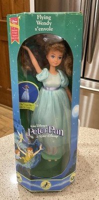 Walt Disney's Peter Pan Flying Wendy Doll 1993 Mattel No. 10720