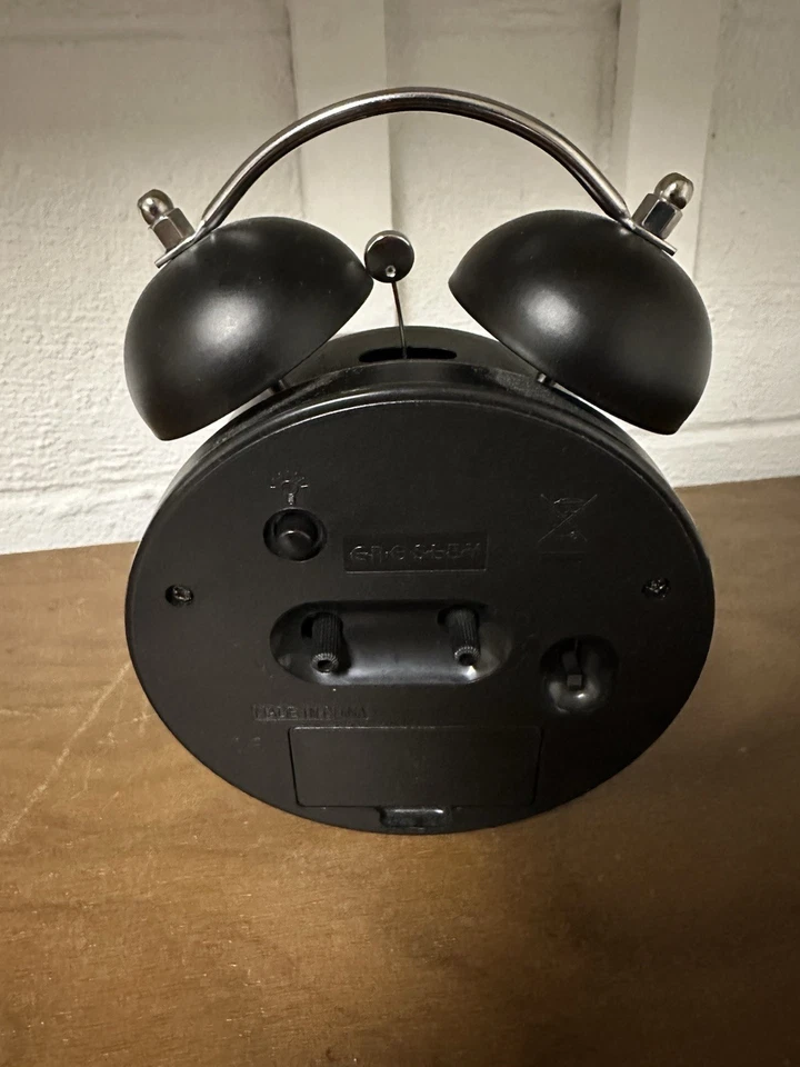 Crosley Vintage Big Ben Black Battery Operated Metal Alarm Clock Tested Works - Image 2 of 2