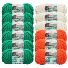  12 Pack Lion Brand Yarn 135-015 Hometown Bulky Yarn, Celtic Pack