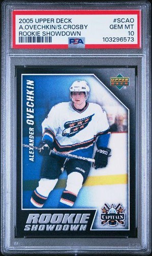 2005/06 Upper Deck Alex Ovechkin Sidney Crosby Rookie Showdown PSA 10