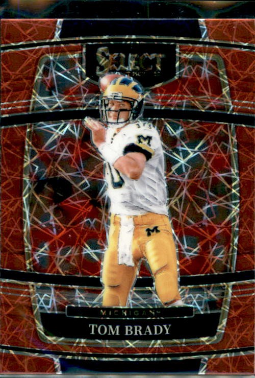 2022 Panini Select Draft Picks #32 Tom Brady Red Lazer Prizm