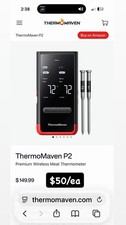 ThermoMaven P2 Wireless Meat Thermometer | Sm...