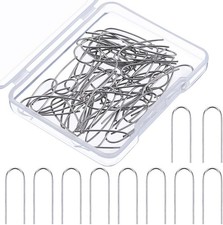 Tatuo 60 Pieces High Temperature Nichrome Wire Jump Rings, 21 Gauge Silver