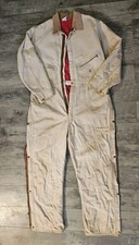 Vintage Carhartt Coveralls Mens XL 42 - 44 Long Quilted Insulated Gripper Zipper
