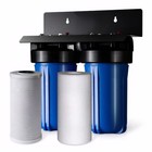 Big Blue 10x4.5" 2 Stage Water Filter-Whole House Dechlorinator High Flow System