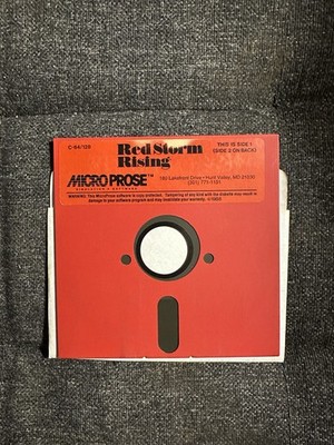 Red Storm Rising Commodore 64/128 MicroProse 5.25 Disk Game