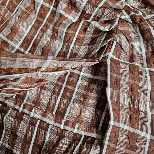 ZARA Brown Plaid Slit Midi Skirt – Size XS – EUC Polyester Blend | Side Slit  - Bild 6 von 10