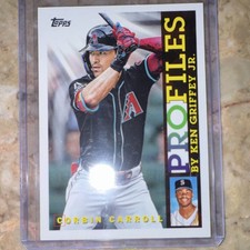 Topps 2026 Series 1 ProFiles by Ken Griffey Jr. Insert #TP-6 Corbin Carroll
