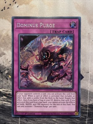 Dominus Purge INFO-EN078 The Infinite Forbidden 1. Auflage Secret Rare Mint EN
