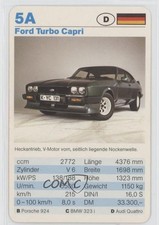 1981 Dubreq Top Trumps Cars Ford Turbo Capri #5A 0i4g