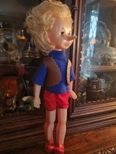 VINTAGE PINOCCHIO BURATINO PLASTIC DOLL TOY FAMOUS RUSSIAN CHARACTER SOVIET CCCP