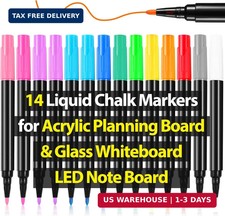 Liquid Chalk Markers for LED Drawing Note Board Acrylic Calendar Planning Board