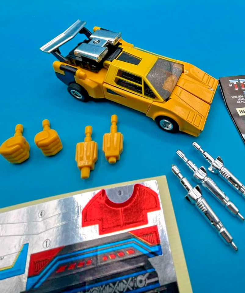 Sunstreaker YELLOW Takara Diakron DK-1 Transformer 1983 Vintage EARLY G1 - Image 4 of 4