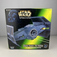 Darth Vader's TIE Fighter Star Wars Power of the Force 1996 Kenner POTF Open Box