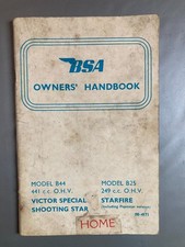 BSA B25 & B44 - Owners Handbook