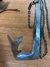 33lbs 15 kg Stainless Steel Bruce/Claw Anchor w/swivel and 20ft of chain