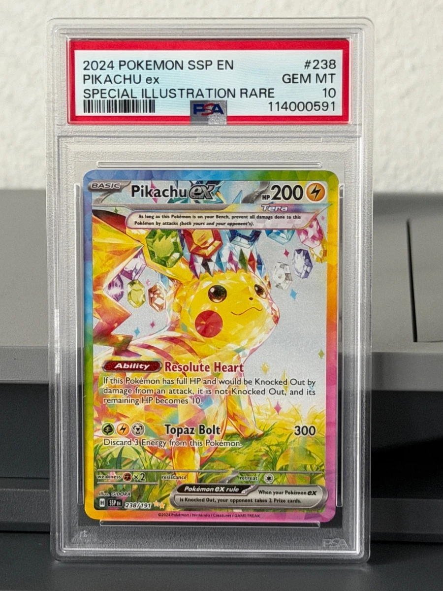 Pikachu Pokémon TCG Grade 10 Rare Individual Collectible Card Game