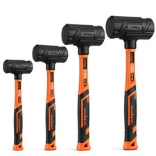 4piece Dead Blow Hammer Set 0.5lb 1lb 2lb 3lb Onepiece Molded Body Steel Sho 4piece Dead Blow Hammer Set 0.5lb 1lb 2lb 3lb Onepiece Molded Body Steel Sho