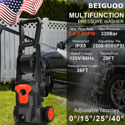 #ad #ad 5000 PSI Electric Pressure Washer High Pressure Washer Portable Powered Washer $90.99