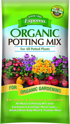 Organic Potting Soil Mix - All Natural Potting Mix for All Indoor & Outdoor Con