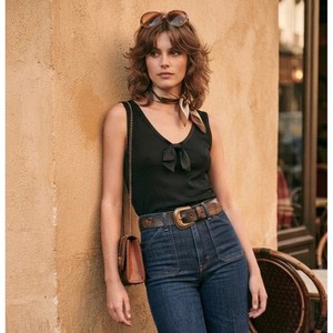 Yves Saint Laurent ブラックタンクトップ XS Ysl Tank Top | eBay