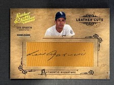 2004 Donruss Leather & Lumber Cuts #LC-30 White Sox LUIS APARICIO Auto HOF