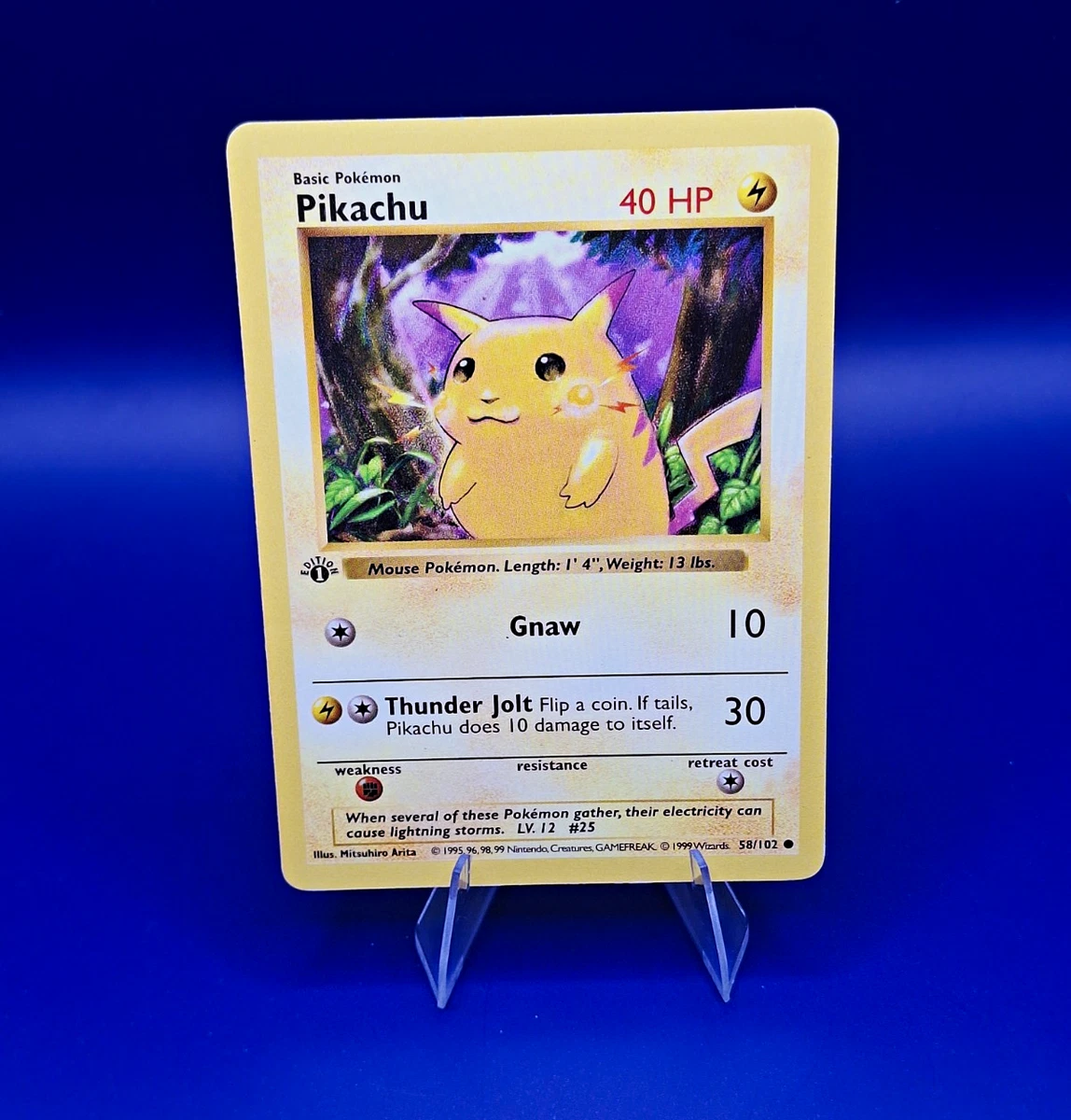 Pikachu Pokémon TCG Individual Trading Card Games Base Set in