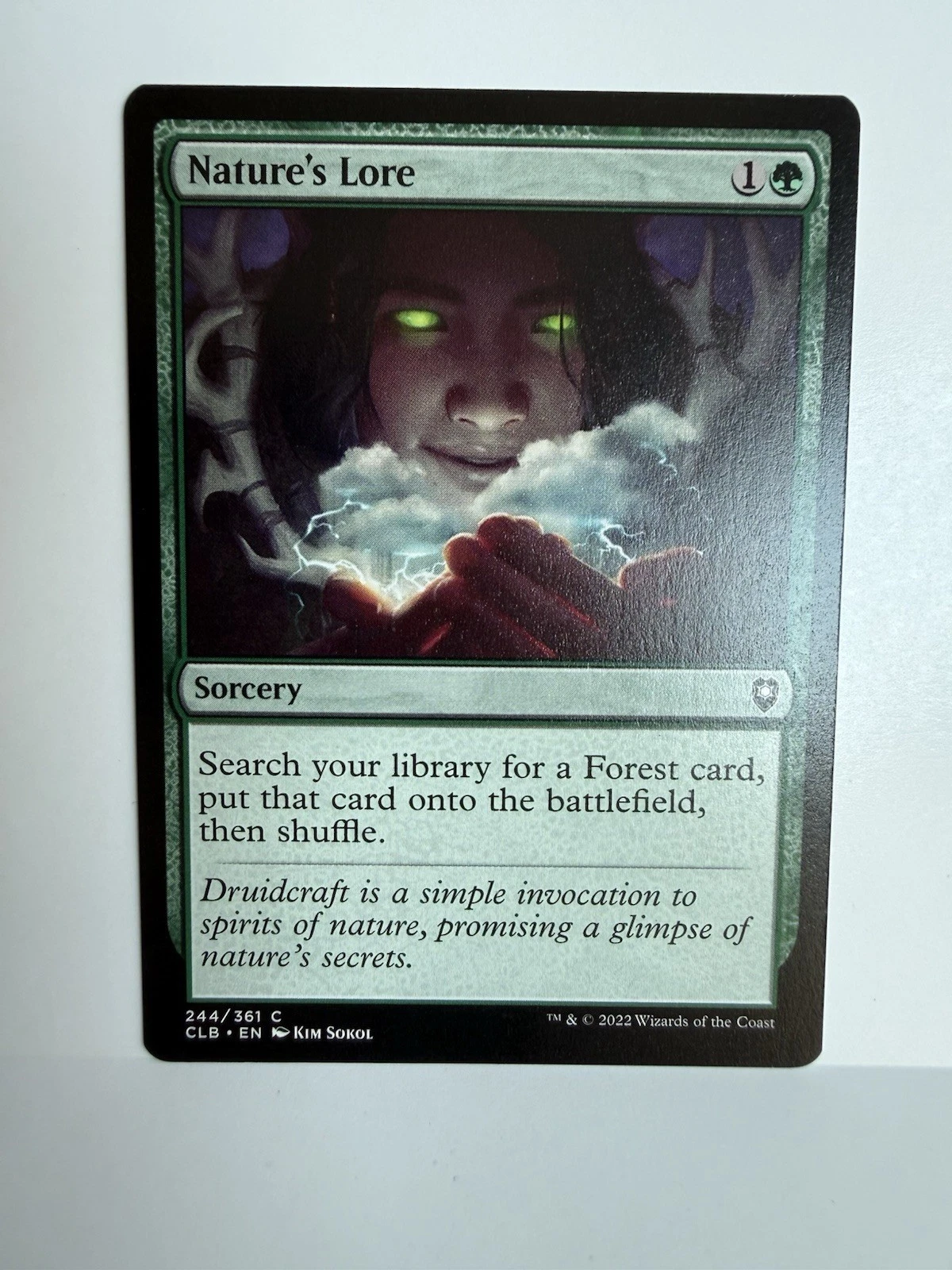 Nature's Lore - 244 - NM - Commander Legends: Battle for Baldur's Gate MTG Magic image 1