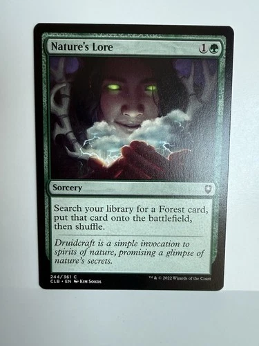 Nature's Lore - 244 - NM - Commander Legends: Battle for Baldur's Gate MTG Magic - product listing photo