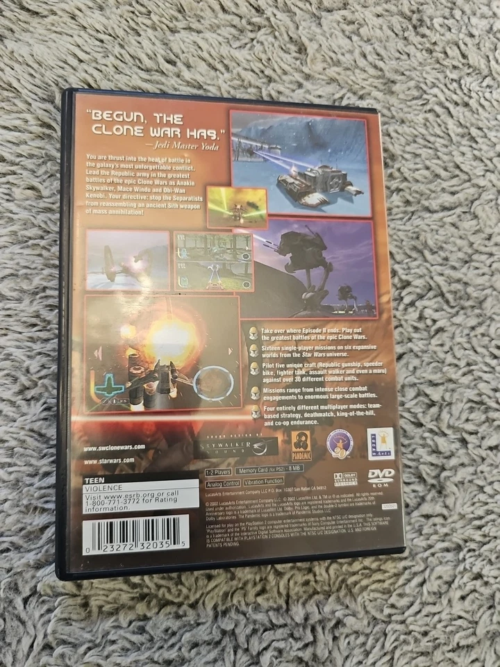 Star Wars: The Clone Wars Sony PlayStation 2 Complete in Box with Manual - Image 2 of 4