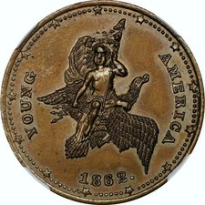 Springfield MA760A-1b R-6 NGC MS-63 - J.A. Bolen Die Sinker - Young America Die