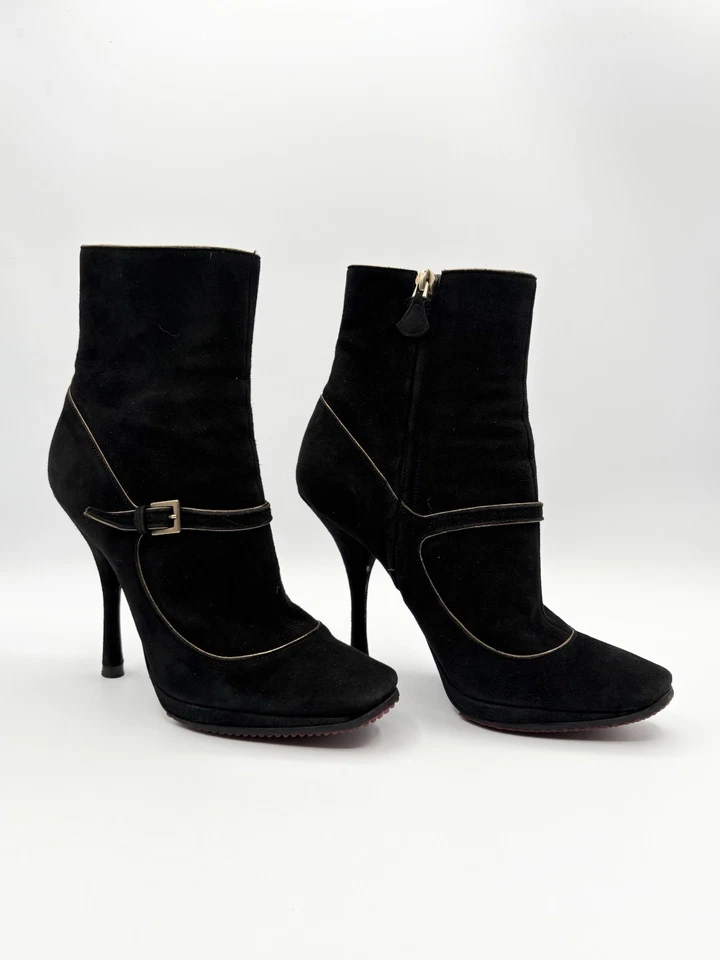 Louis Vuitton by Marc Jacobs Negro Gamuza Mary Jane Botines Y2K Talla EU 36 6 Foto 4 de 4